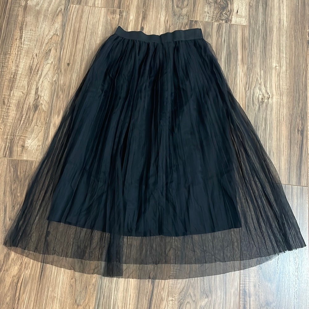 Black Tulle skirt midi